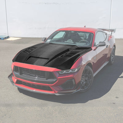 2024-Up Ford Mustang Front Bumper Hood Vented Cover