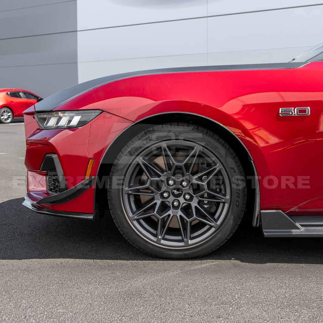 2024+ Ford Mustang Dry Carbon Fiber Mud Flap