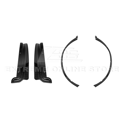 2014-19 Corvette C7 Base Carbon Flash Front & Rear Quarter Extension Pair