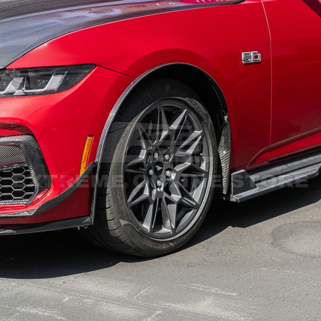 2024+ Ford Mustang Dry Carbon Fiber Mud Flap