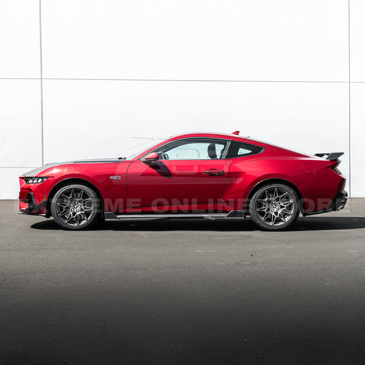 2024+ Ford Mustang DRY CARBON FIBER Fender Flares &amp; Mud Flap