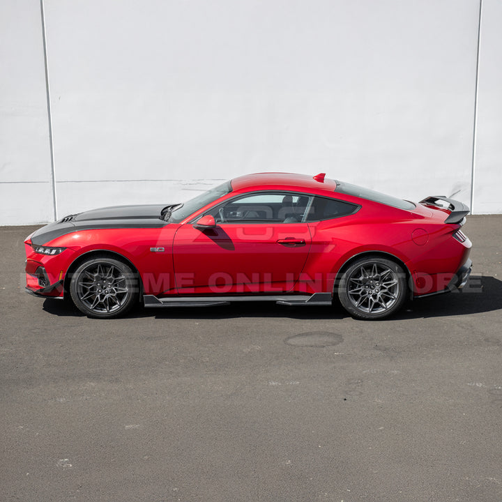 2024+ Ford Mustang DRY CARBON FIBER Fender Flares &amp; Mud Flap