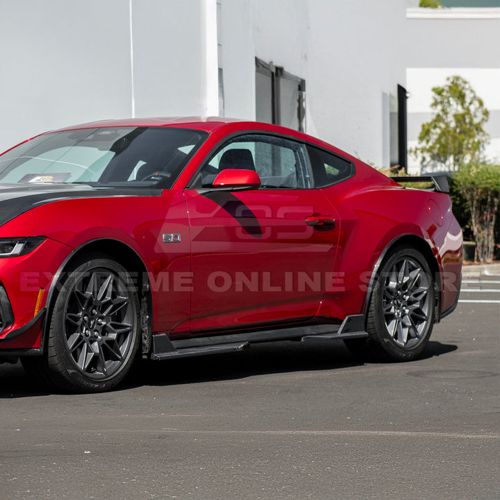 2024+ Ford Mustang DRY CARBON FIBER Fender Flares &amp; Mud Flap