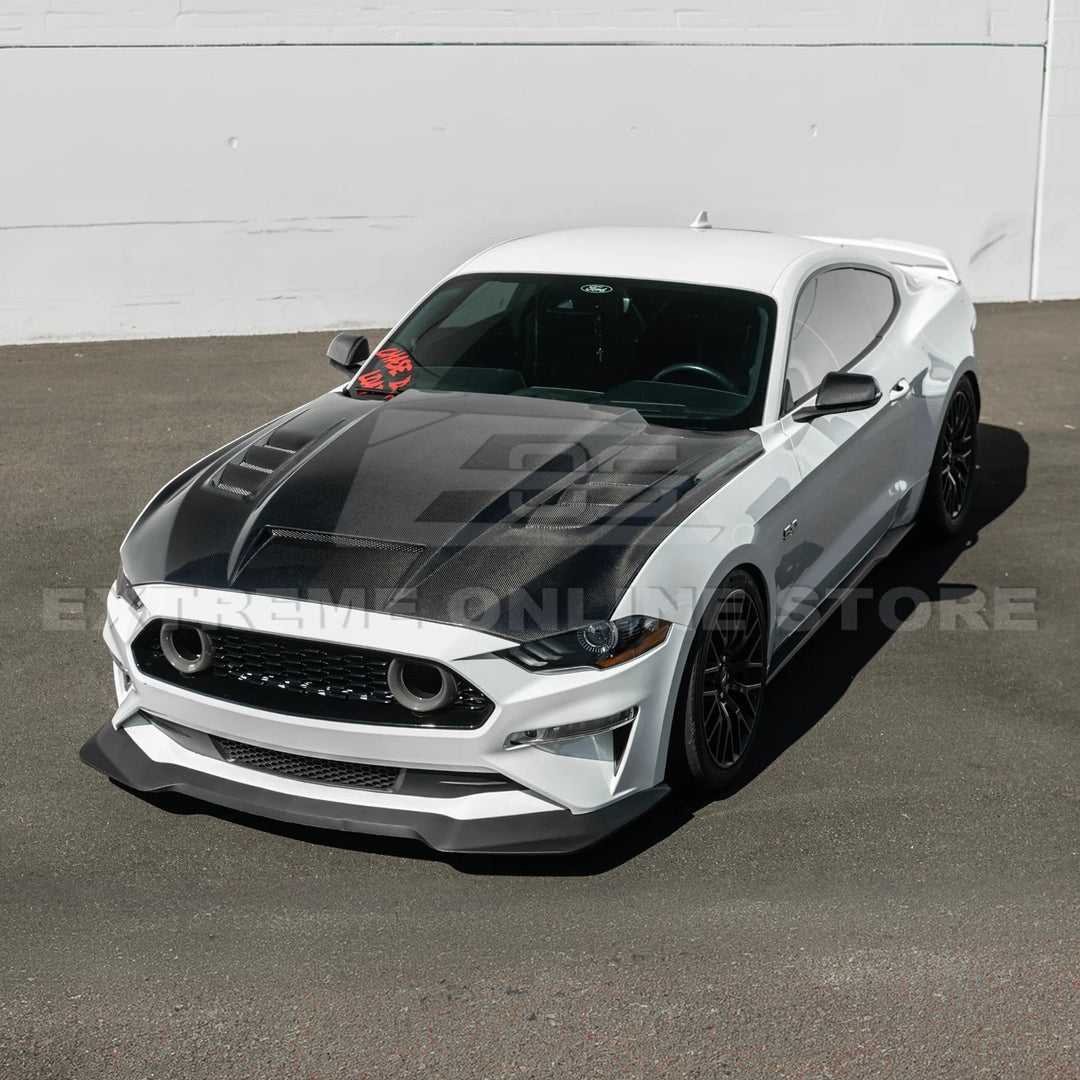 2018-23 Ford Mustang Terminator Style Front Vented Bumper Hood