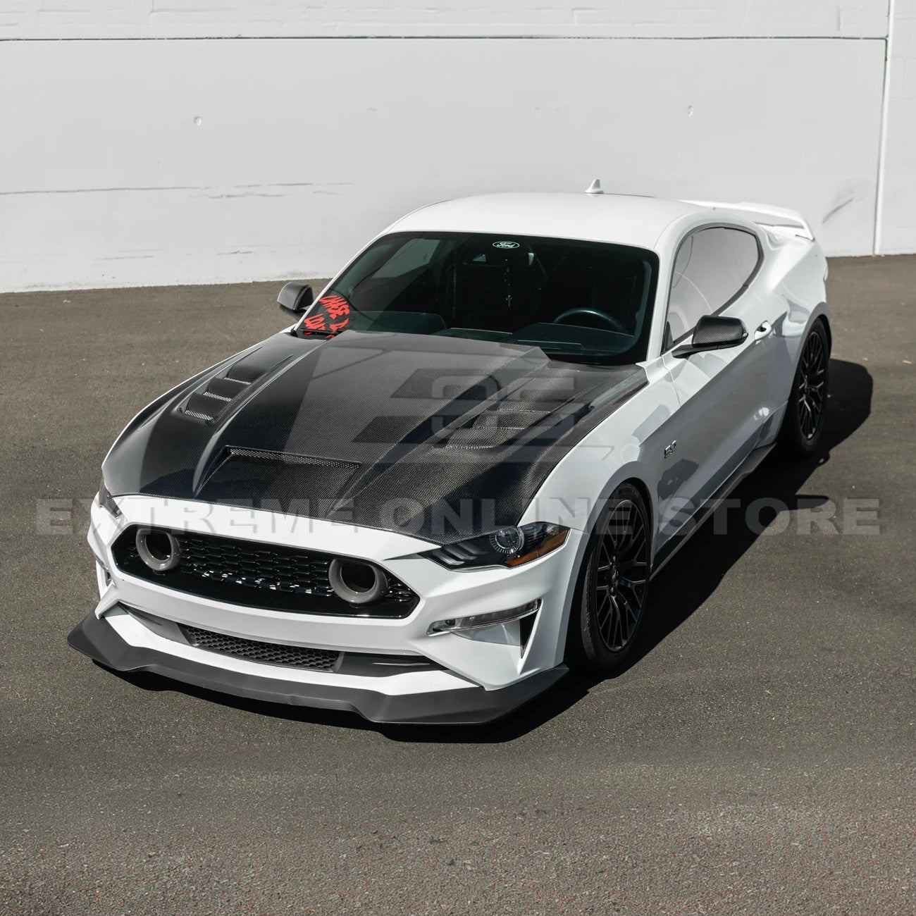 2018-23 Ford Mustang Terminator Style Front Vented Bumper Hood