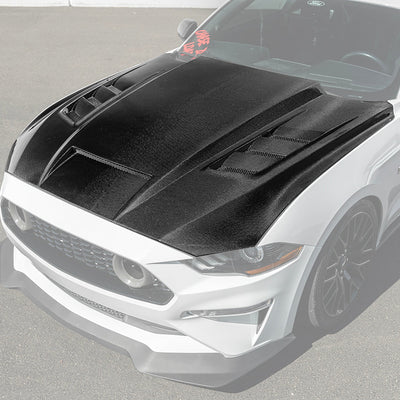 2018-23 Ford Mustang Terminator Style Front Vented Bumper Hood