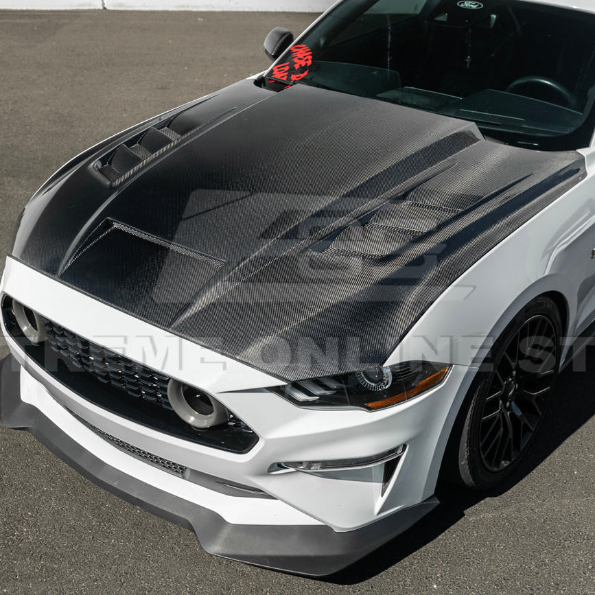 2018-23 Ford Mustang Terminator Style Front Vented Bumper Hood