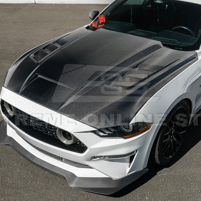 2018-23 Ford Mustang Terminator Style Front Vented Bumper Hood