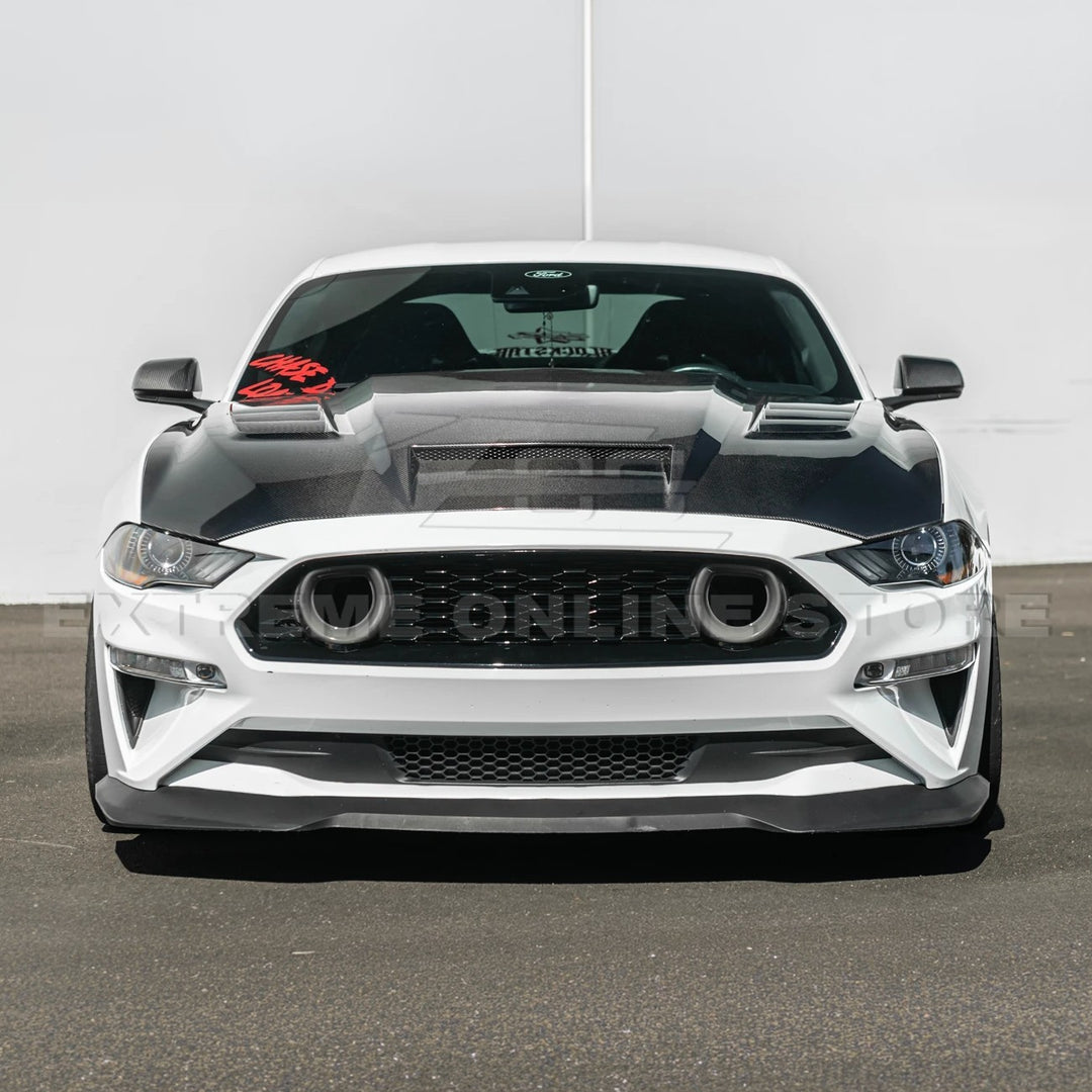 2018-23 Ford Mustang Terminator Style Front Vented Bumper Hood