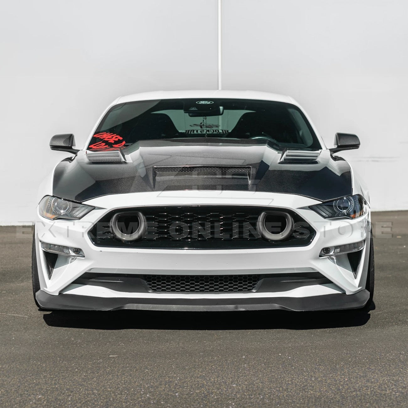 2018-23 Ford Mustang Terminator Style Front Vented Bumper Hood