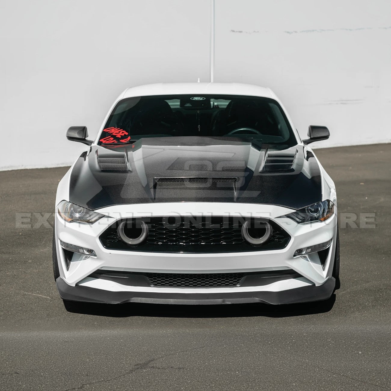 2018-23 Ford Mustang Terminator Style Front Vented Bumper Hood