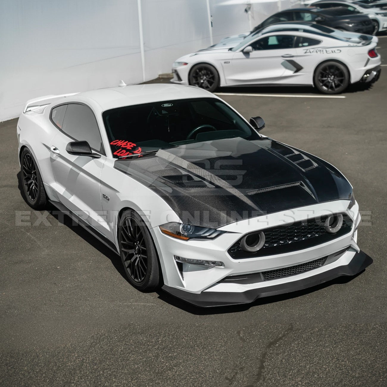 2018-23 Ford Mustang Terminator Style Front Vented Bumper Hood