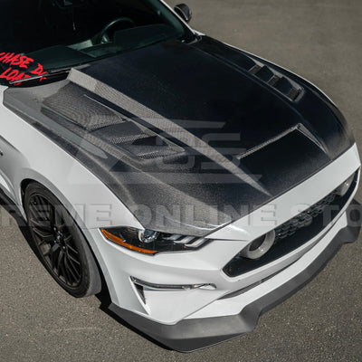 2018-23 Ford Mustang Terminator Style Front Vented Bumper Hood
