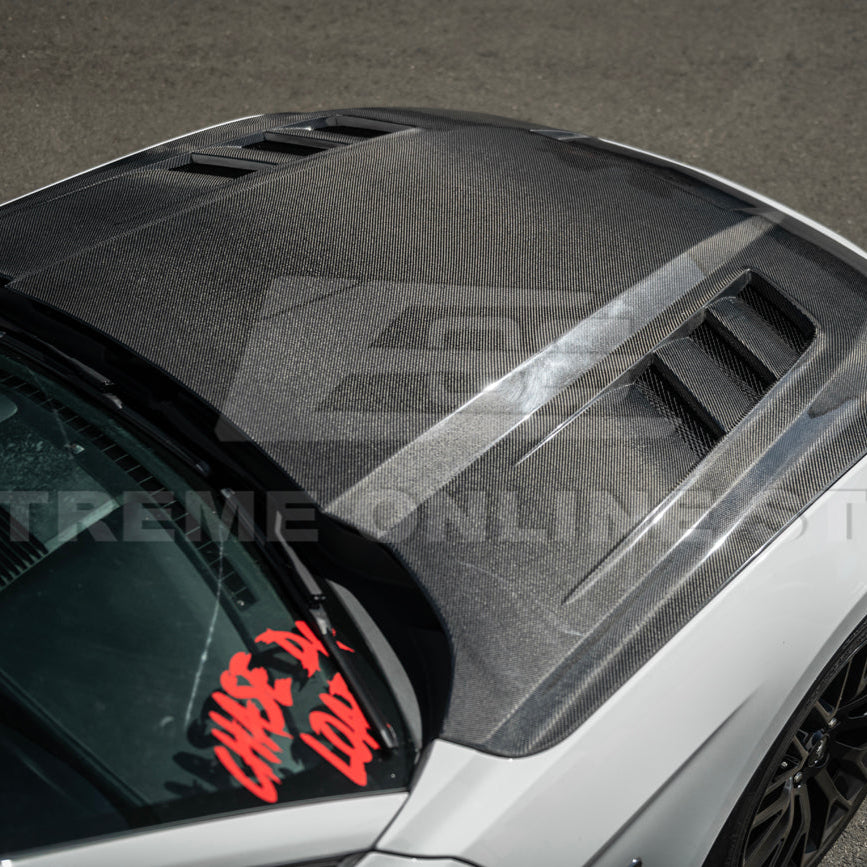 2018-23 Ford Mustang Terminator Style Front Vented Bumper Hood