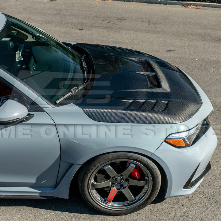 2023-Up Honda Civic FL5 Type-R | JDM Varis Style Front Hood Cover