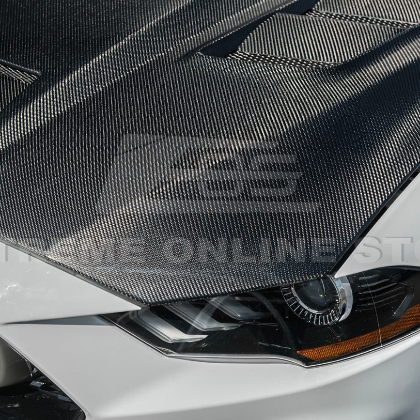 2018-23 Ford Mustang Terminator Style Front Vented Bumper Hood