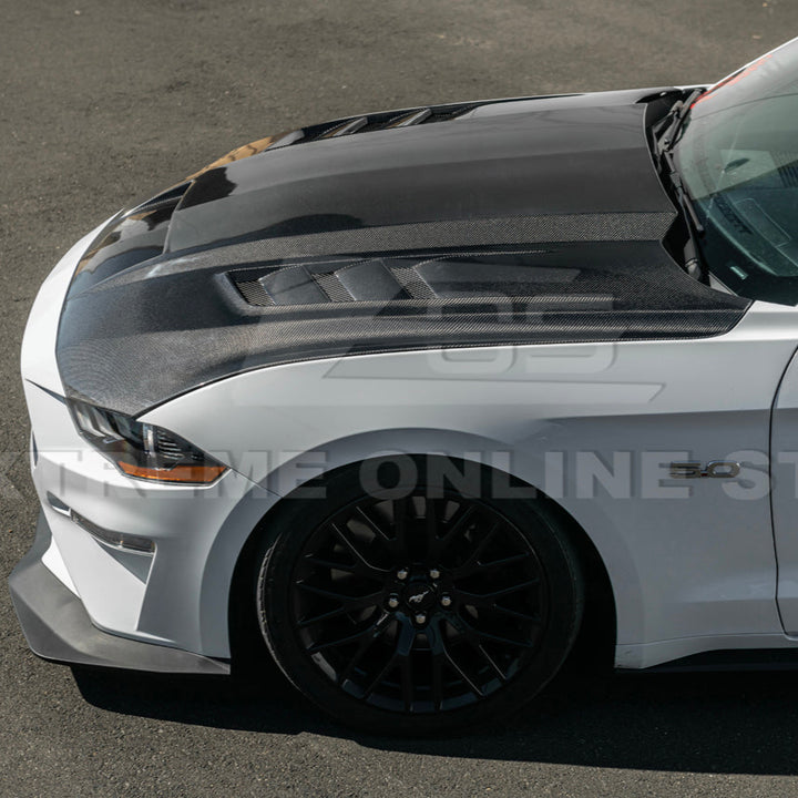 2018-23 Ford Mustang Terminator Style Front Vented Bumper Hood