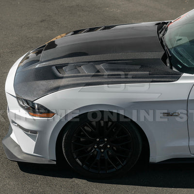 2018-23 Ford Mustang Terminator Style Front Vented Bumper Hood