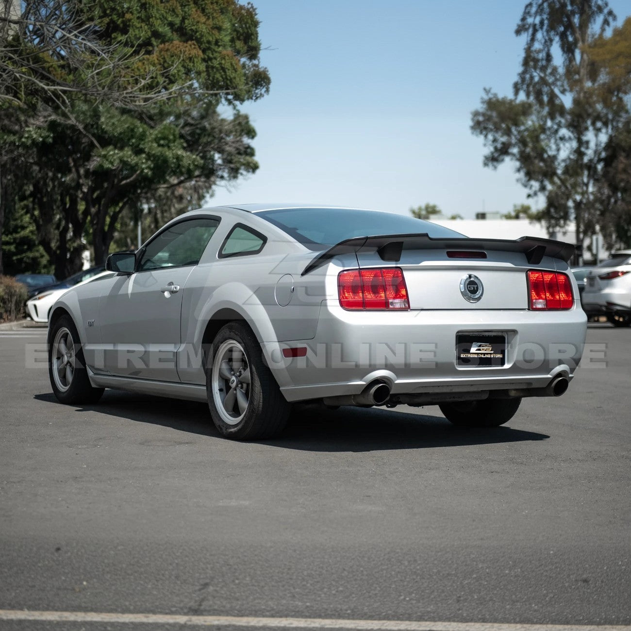 2005-09 Ford Mustang R Style Primer Black ABS Rear Trunk Wing Spoiler Lid Lip