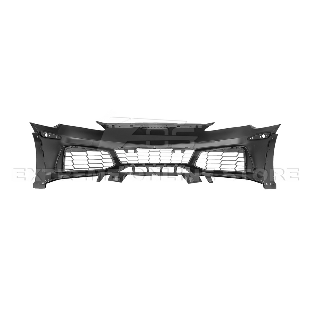 2005-13 Corvette C6 Z06 | C7 ZR1 Style Primed Front Bumper Replacement Cover