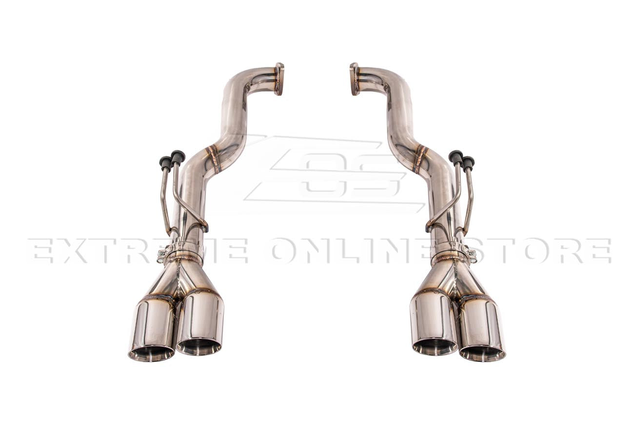 2008-2009 Pontiac G8 T-304 Muffler Delete Quad Tips Axle Back Exhaust