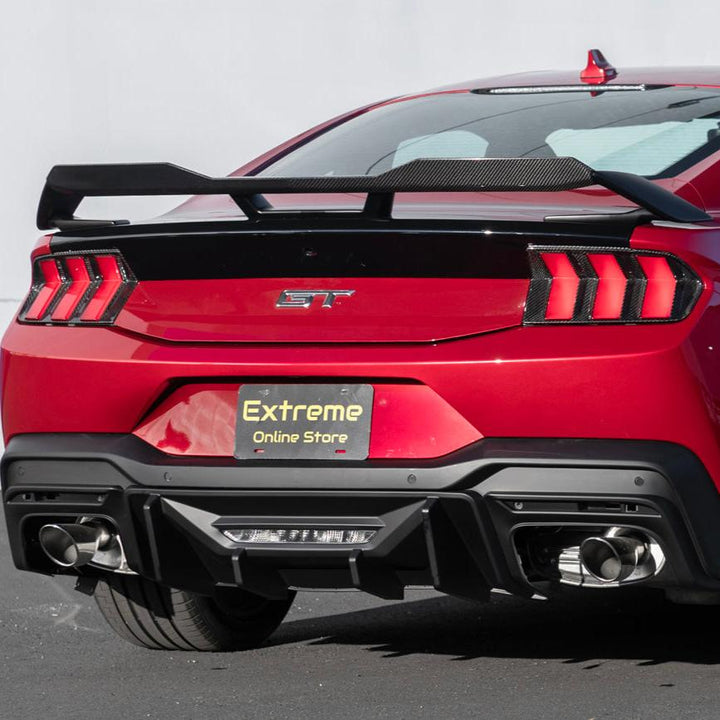 2024+ Ford Mustang Rear Bumper Diffuser Dual Tips