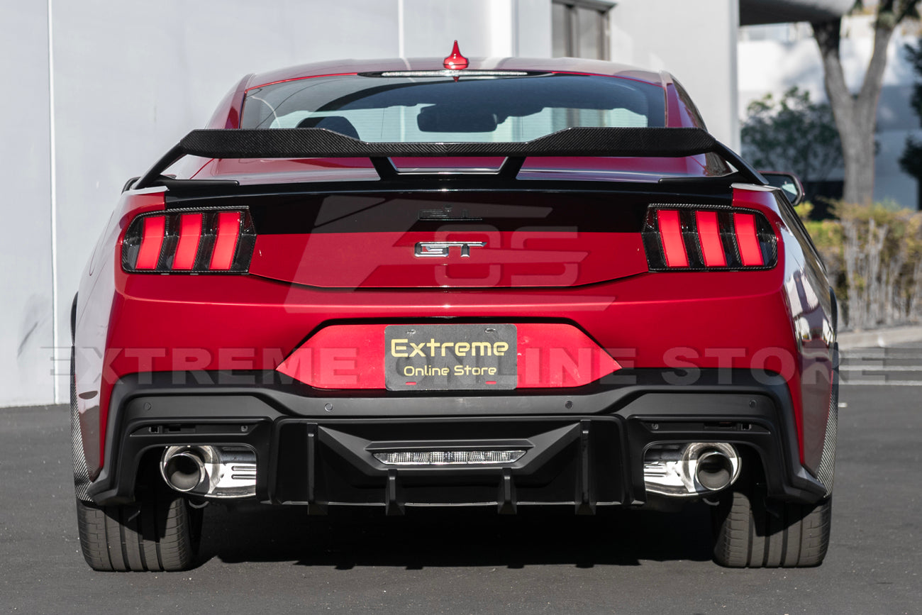 2024-Up Mustang Rear Bumper Diffuser Dual Tips