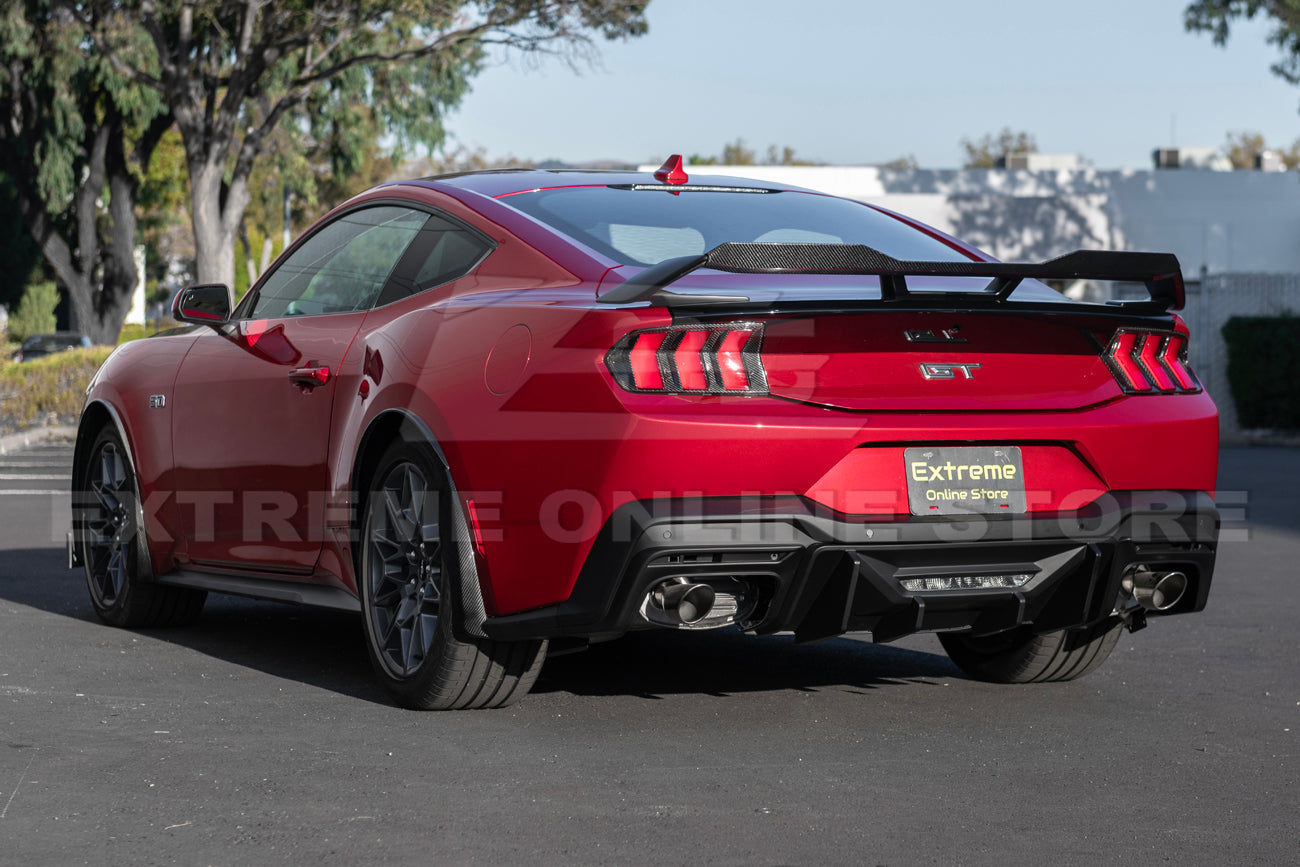 2024-Up Mustang Rear Bumper Diffuser Dual Tips