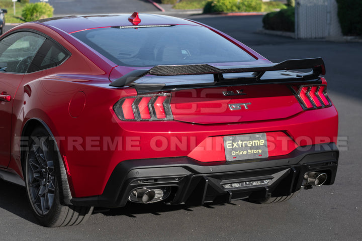 2024+ Ford Mustang Rear Bumper Diffuser Dual Tips