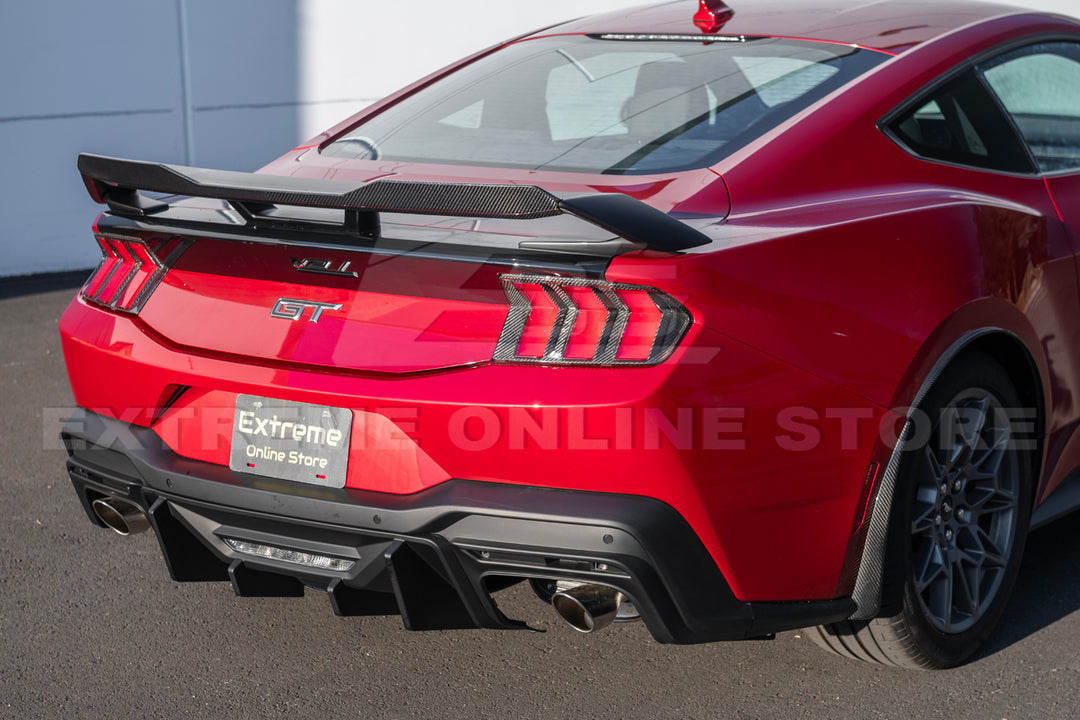 2024+ Ford Mustang Rear Bumper Diffuser Dual Tips
