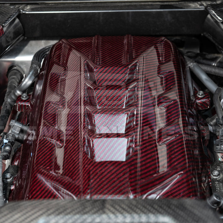 2020-Up Corvette C8 DRY CARBON FIBER LT2 Rear Engine Cover