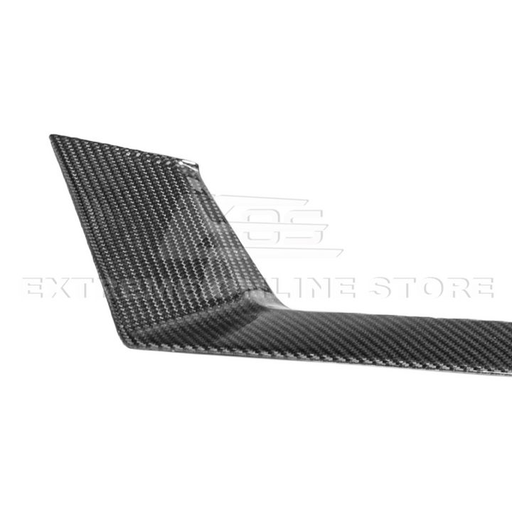 2024-Up Ford Mustang DRY CARBON FIBER Headlight Eyebrow Trim Cover Pair