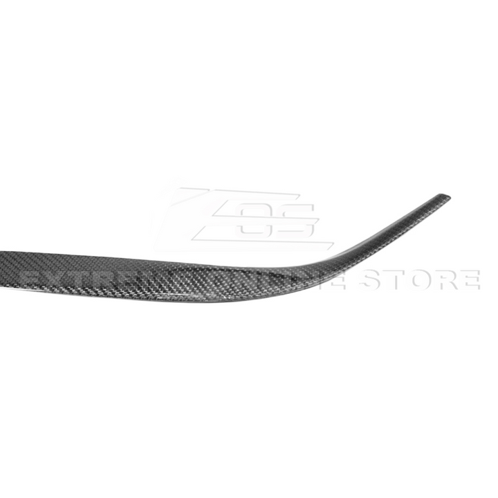 2024-Up Ford Mustang DRY CARBON FIBER Headlight Eyebrow Trim Cover Pair
