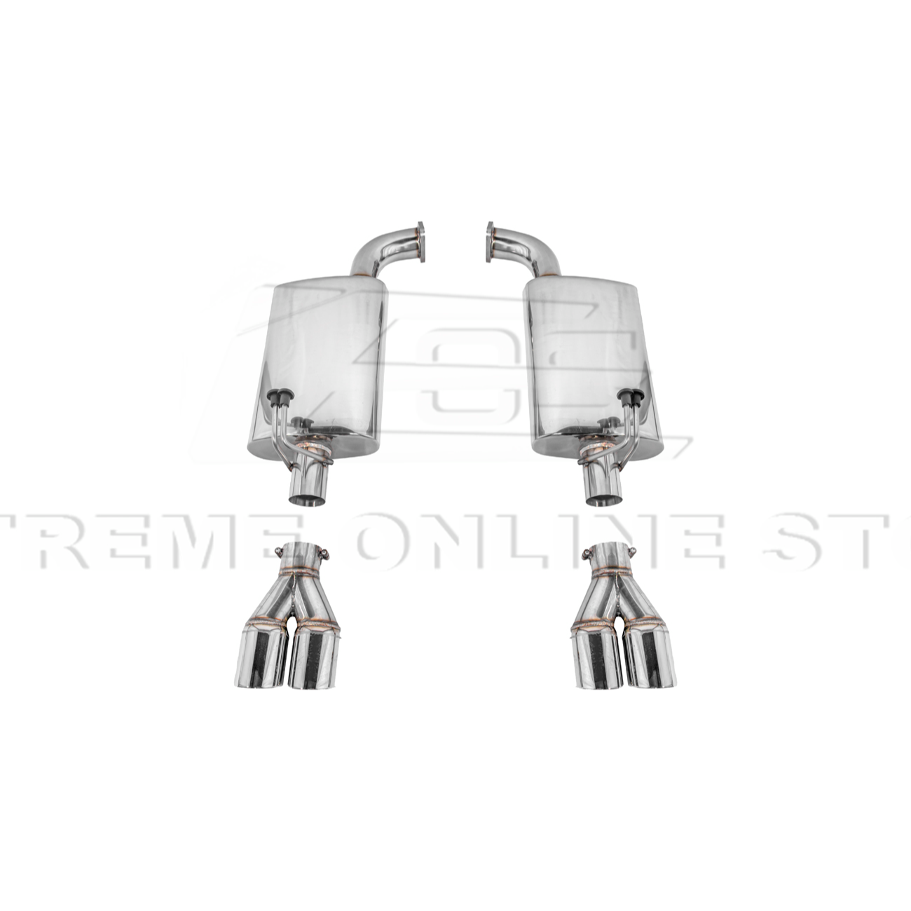 2008-2009 Pontiac G8 T-304 Muffler Delete Quad Tips Axle Back Exhaust