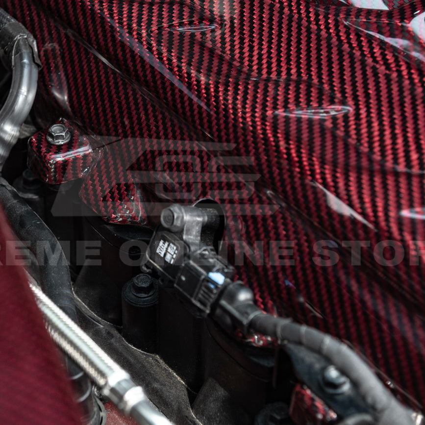 2020-Up Corvette C8 DRY CARBON FIBER LT2 Rear Engine Cover