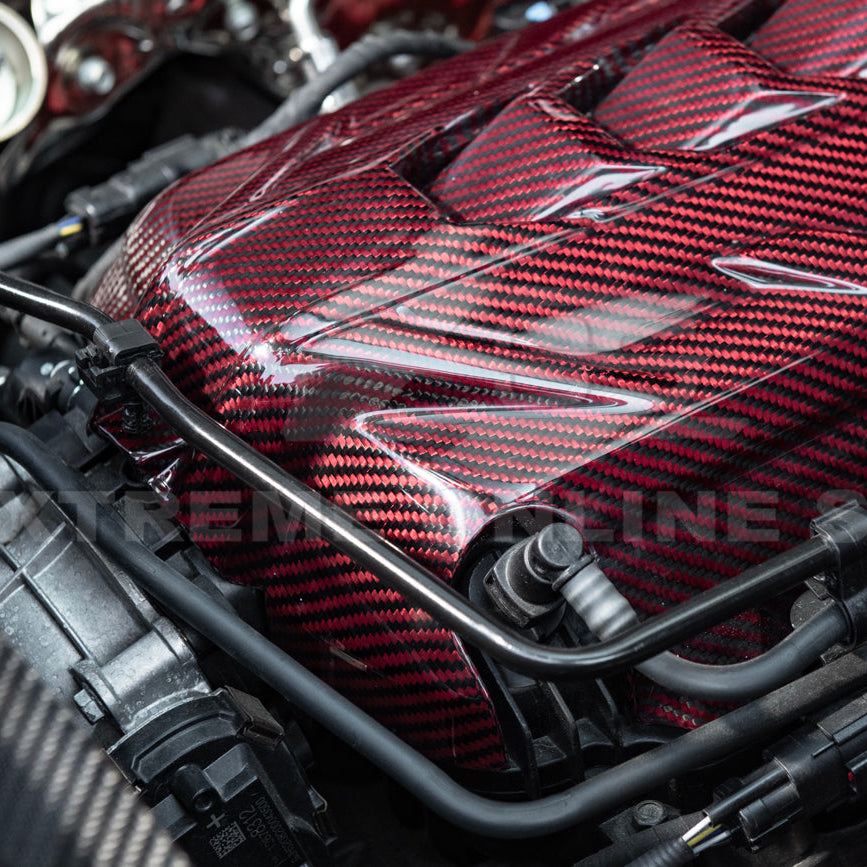 2020-Up Corvette C8 DRY CARBON FIBER LT2 Rear Engine Cover