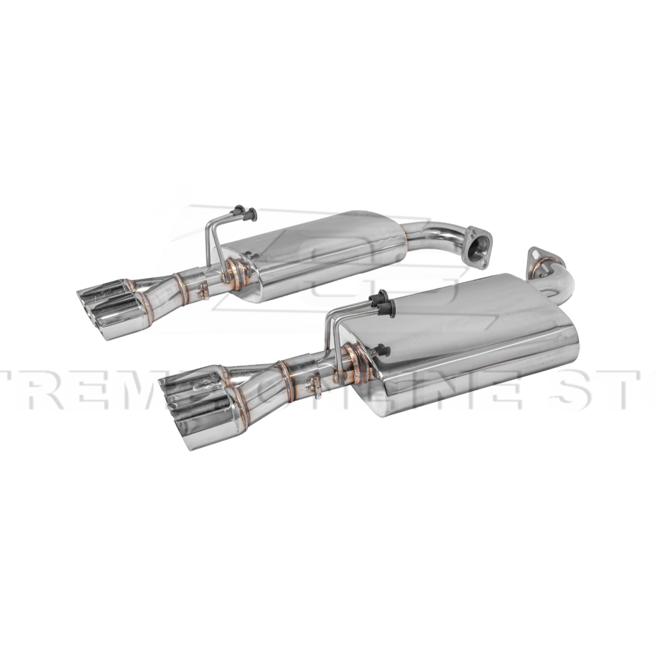 2008-2009 Pontiac G8 T-304 Muffler Delete Quad Tips Axle Back Exhaust
