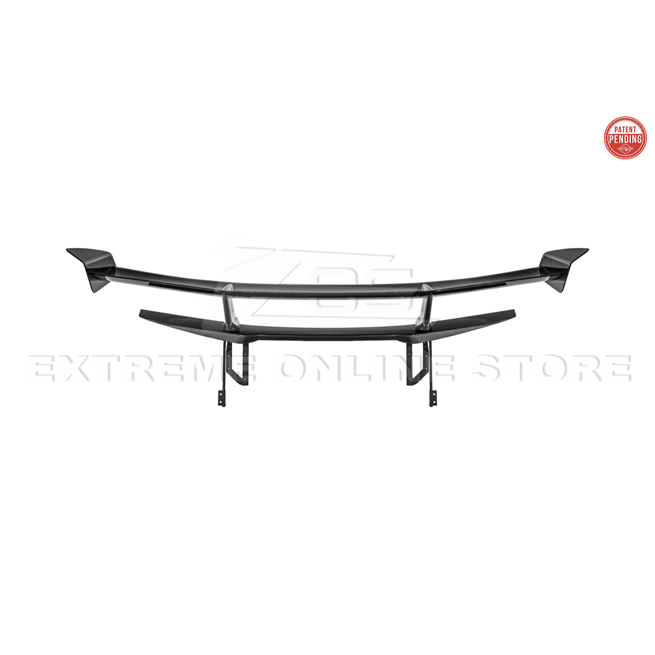 Corvette C8 ZR1 Style CARBON FIBER Rear High Wing Spoiler Bracket