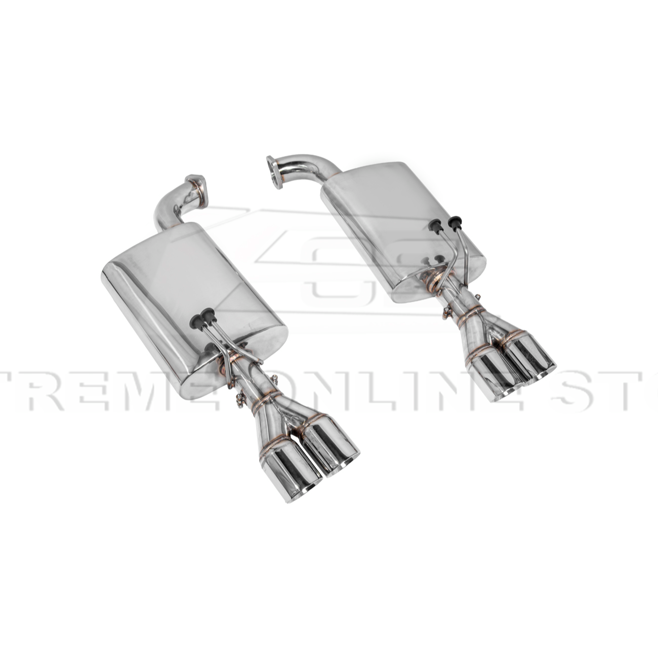 2008-2009 Pontiac G8 T-304 Muffler Delete Quad Tips Axle Back Exhaust