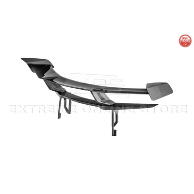 Corvette C8 ZR1 Style CARBON FIBER Rear High Wing Spoiler Bracket