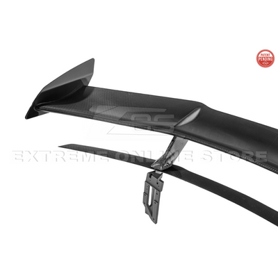 Corvette C8 ZR1 Style CARBON FIBER Rear High Wing Spoiler Bracket