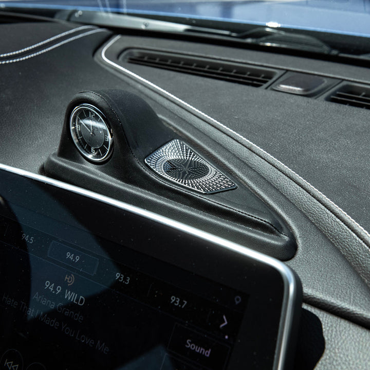 2020-24 Cadillac CT5 | Leather Dashboard Center Analog Clock &amp; Speaker Pod