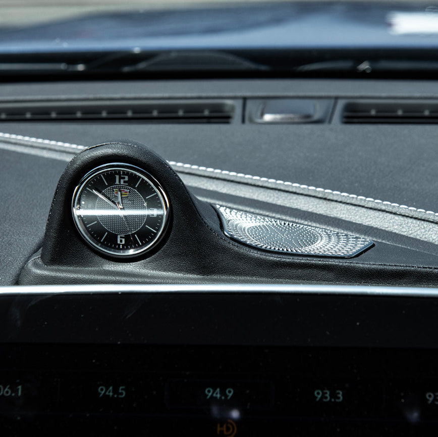 2020-24 Cadillac CT5 | Leather Dashboard Center Analog Clock &amp; Speaker Pod