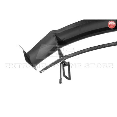 Corvette C8 ZR1 Style CARBON FIBER Rear High Wing Spoiler Bracket