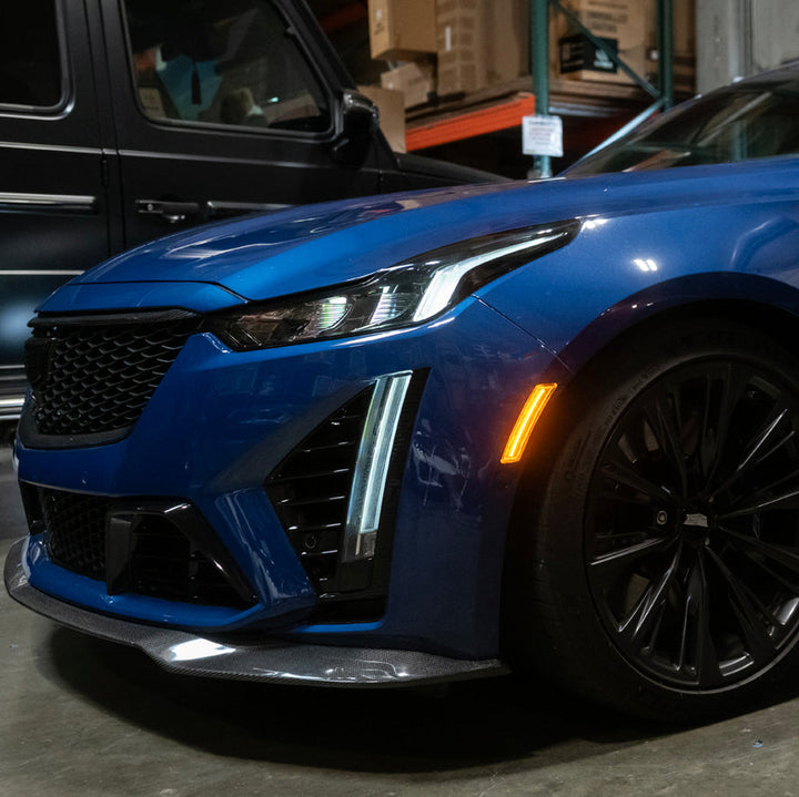 2020-Up Cadillac CT5 | Front Bumper Amber LED Side Marker Lights