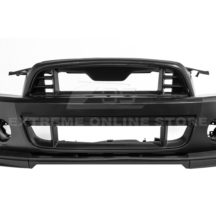 2010-14 Mustang S197 GT500 Style Front Bumper Cover Upper Lower Grille Lip