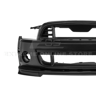 2010-14 Mustang S197 GT500 Style Front Bumper Cover Upper Lower Grille Lip