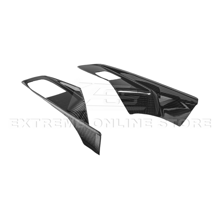 Corvette C8 DRY CARBON FIBER Door Window Control Panel Switch Cover