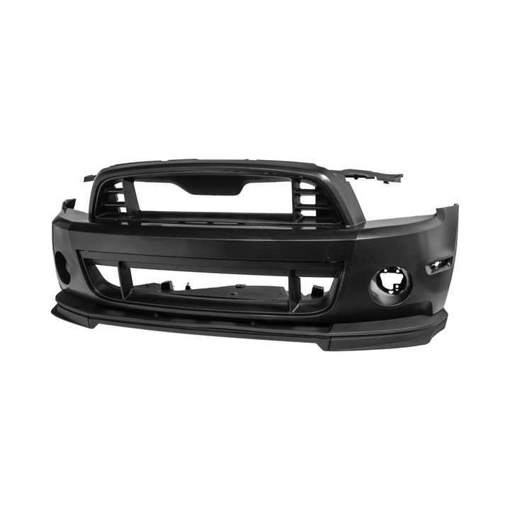2010-14 Mustang S197 GT500 Style Front Bumper Cover Upper Lower Grille Lip