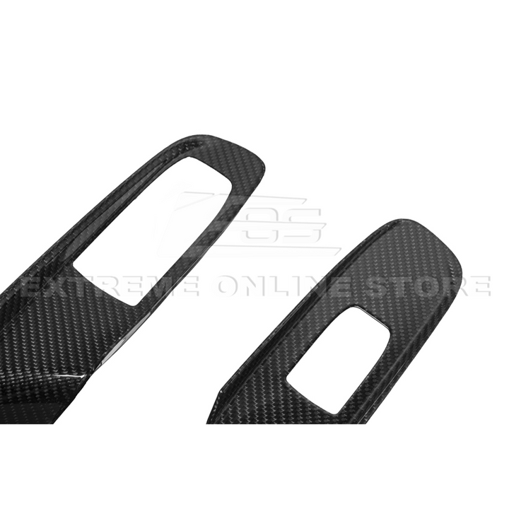 Corvette C8 DRY CARBON FIBER Door Window Control Panel Switch Cover